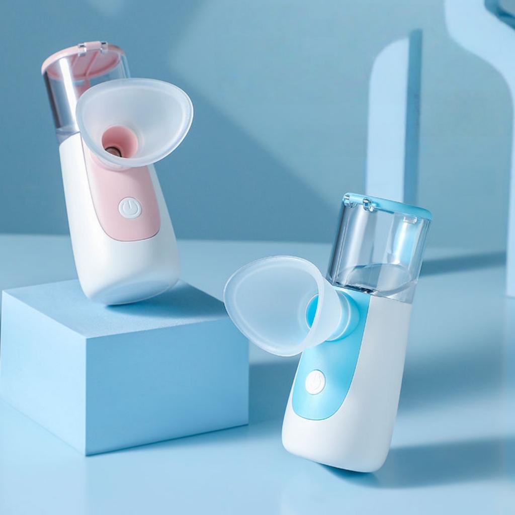 1ks přenosný mini zvlhčovač a aroma difuzér s viditelnou nádržkou na vodu, dobíjecí, tichý provoz, design s horním plněním pro cestování, kancelář, noční stolek