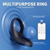 APP Control Vibrating Cock Ring Male Ejaculation Delay Penis Ring G Spot Clitoris Clit Stimulator Sex Toy for Couples Universal Size Scrotum Trainer