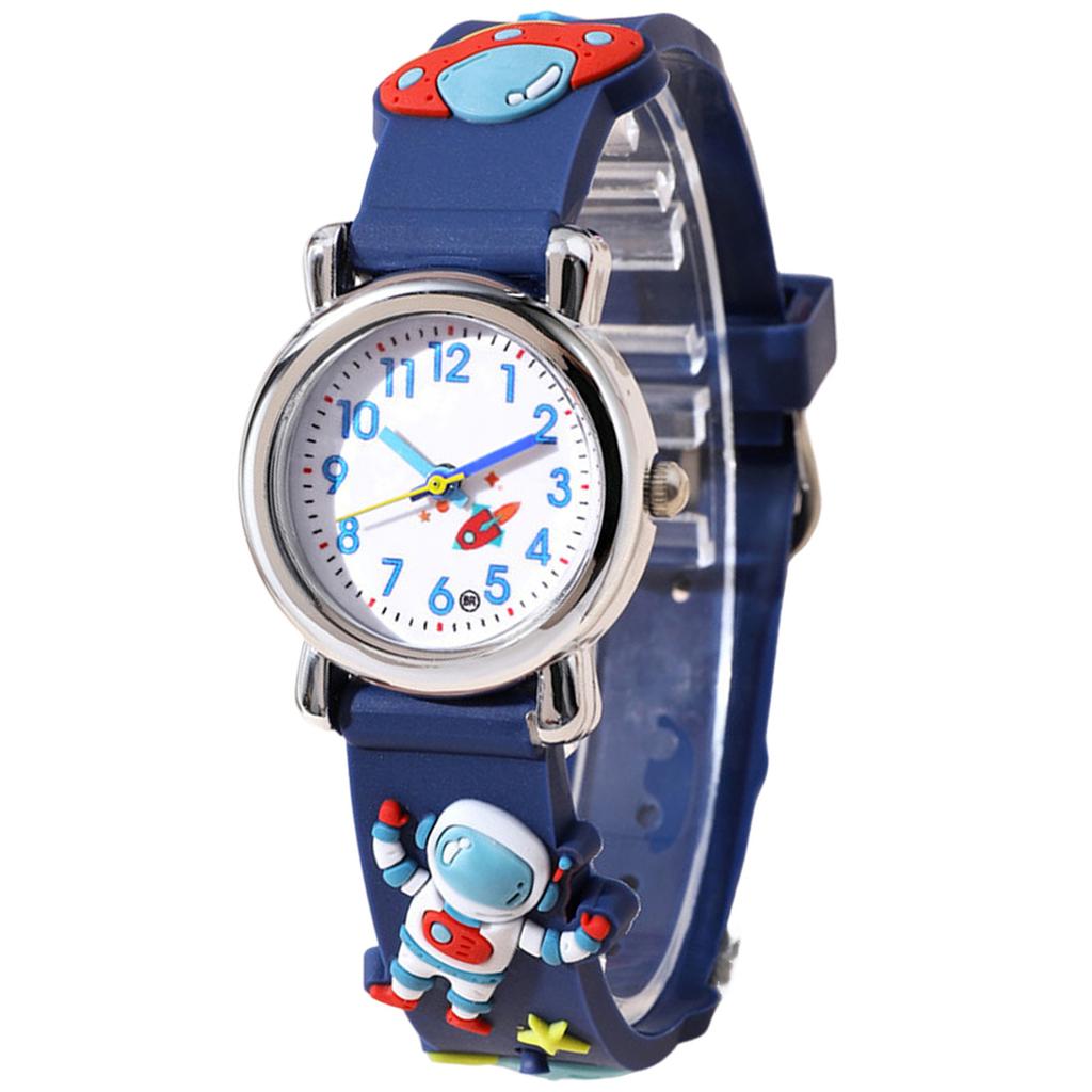 Children Quartz Wrist Watch Easy To Read Kindergarten Learn Time Watches for Toddlers Boys Girls