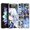 Genshin Impact Süße Furina Handyhülle Für Samsung Galaxy Z Flip 3 4 5 6 7 Harte Falt-PC Hülle Für Samsung Z Flip4 Flip5 Cover