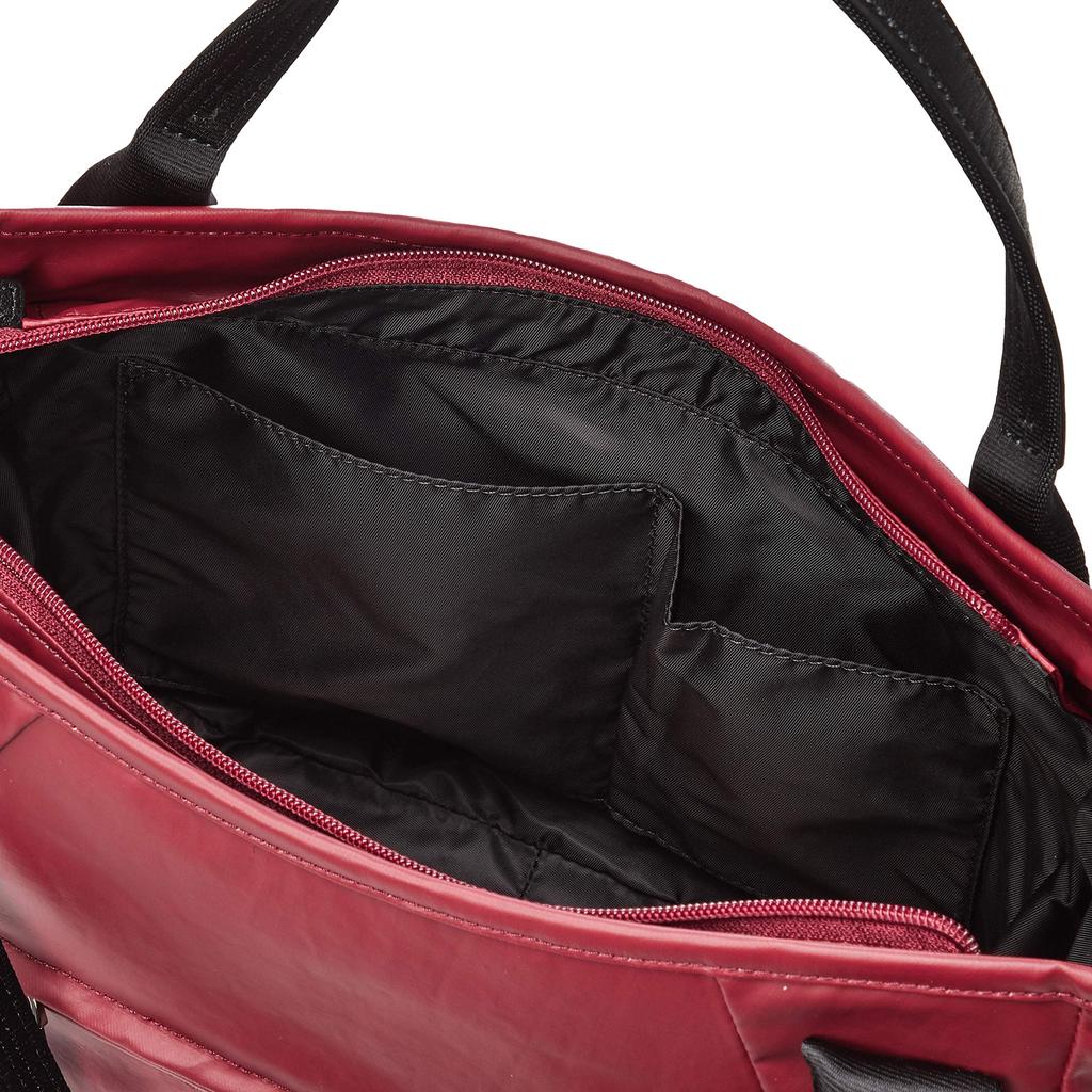 Polyurethane X Cow Leather Casual Tote Red [Isaac] 2-Way Y92-03-02