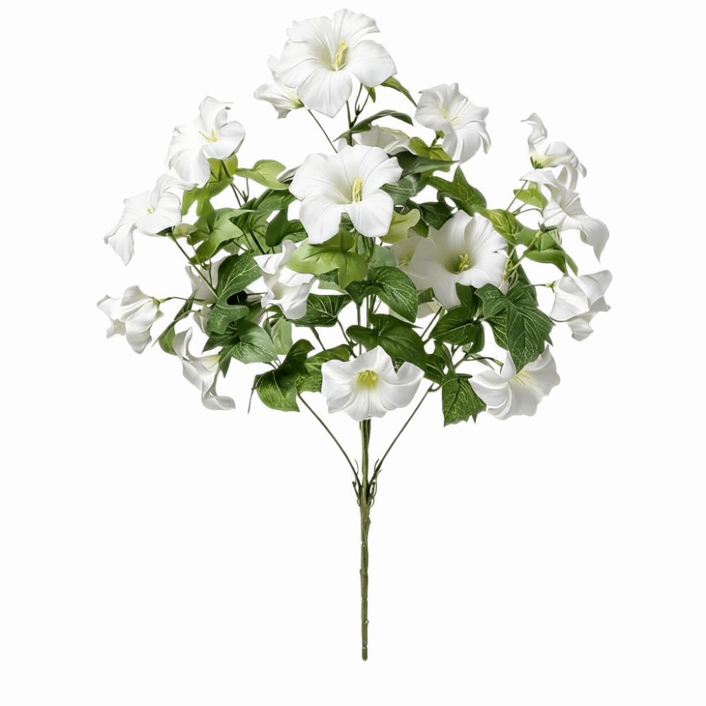 Multicolor Realistic Faux Blooms No Fade Fake Flower Bouquets Artificial Trumpet Flower Wedding белый