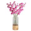63cm Simulation Pea Flower Flocked Artificial Bouquet New Fake Flower  Wedding Party Decor