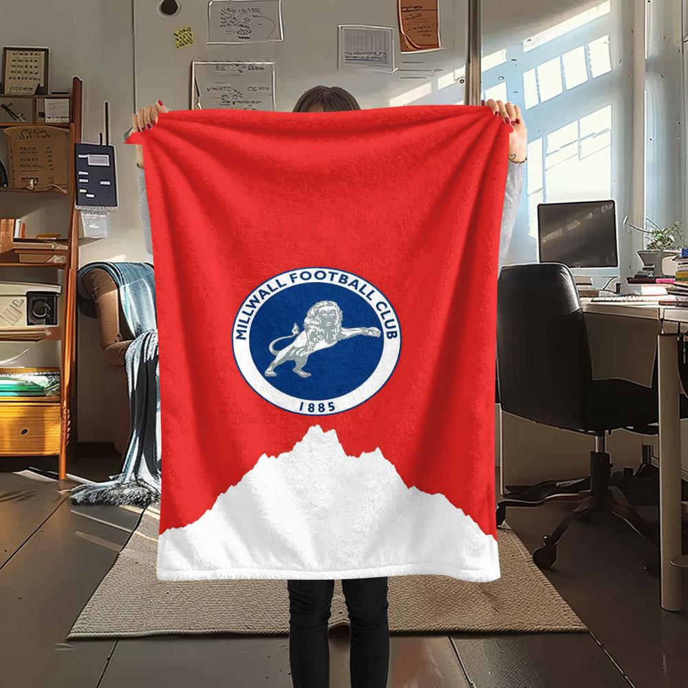 Málaga C.F. Coperta con Logo, Alta Qualità, Confortevole per Tutte le Stagioni, Decorazione per la Casa, Calore e Comfort