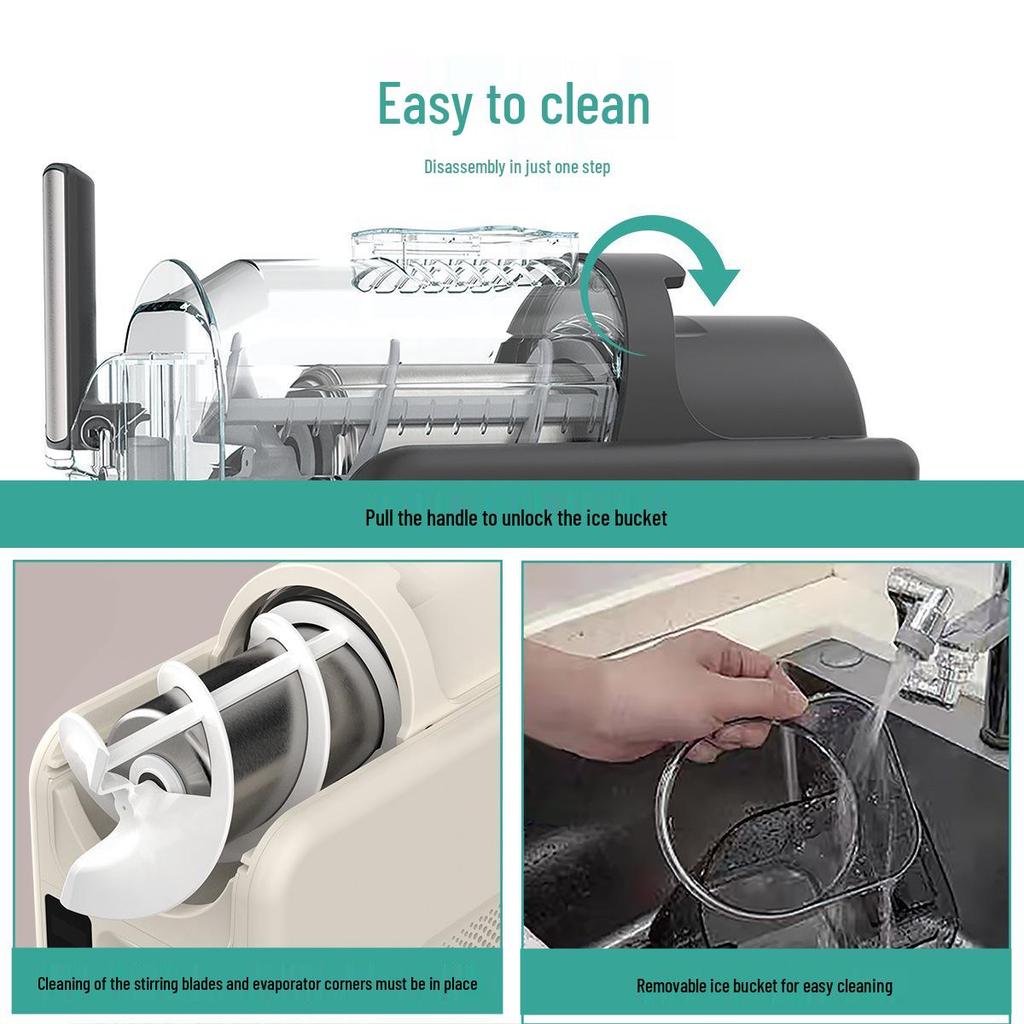 Automatic Ice & Drink Maker: Snow Melter - Commercial Ice Cream, Milkshake, Smoothie, & Slush Machine