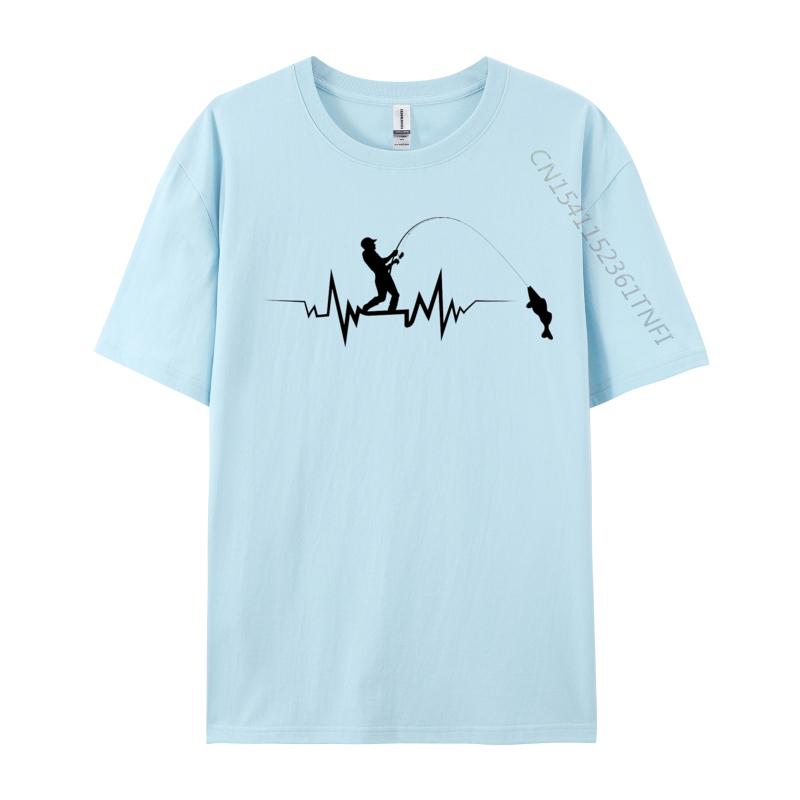 

Fishing Heartbeat Cool TShirt Casual Tops Shirts Printed T Shirts Oversized Tshirts Graphic T Shirts 4XL