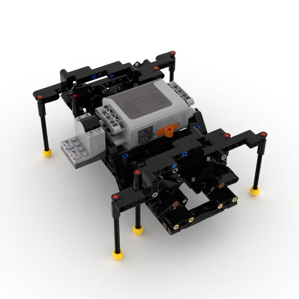 Creative Wild Animals Spider Building Blocks With Motor Blocks Assembly Black Spider Model Kit Horror Halloween Toys For Kids
