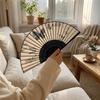 Vintage Silk Folding Fan Chinese Style Classical Dance Fan Decorative Fan  Wedding Gifts
