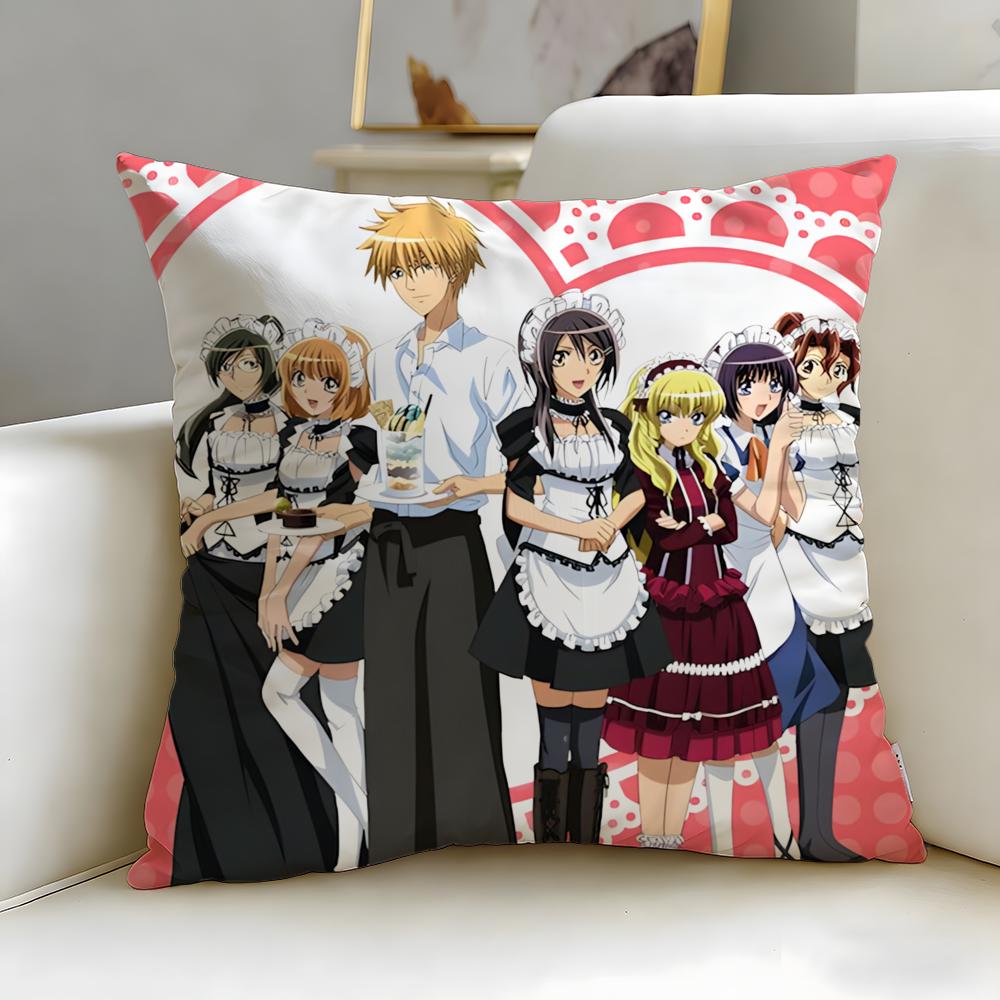 classic anime Maid Sama! Cushion Cover Soft & Easy-Wash Pillow Case – Versatile for Couch, Bed, Travel and Office