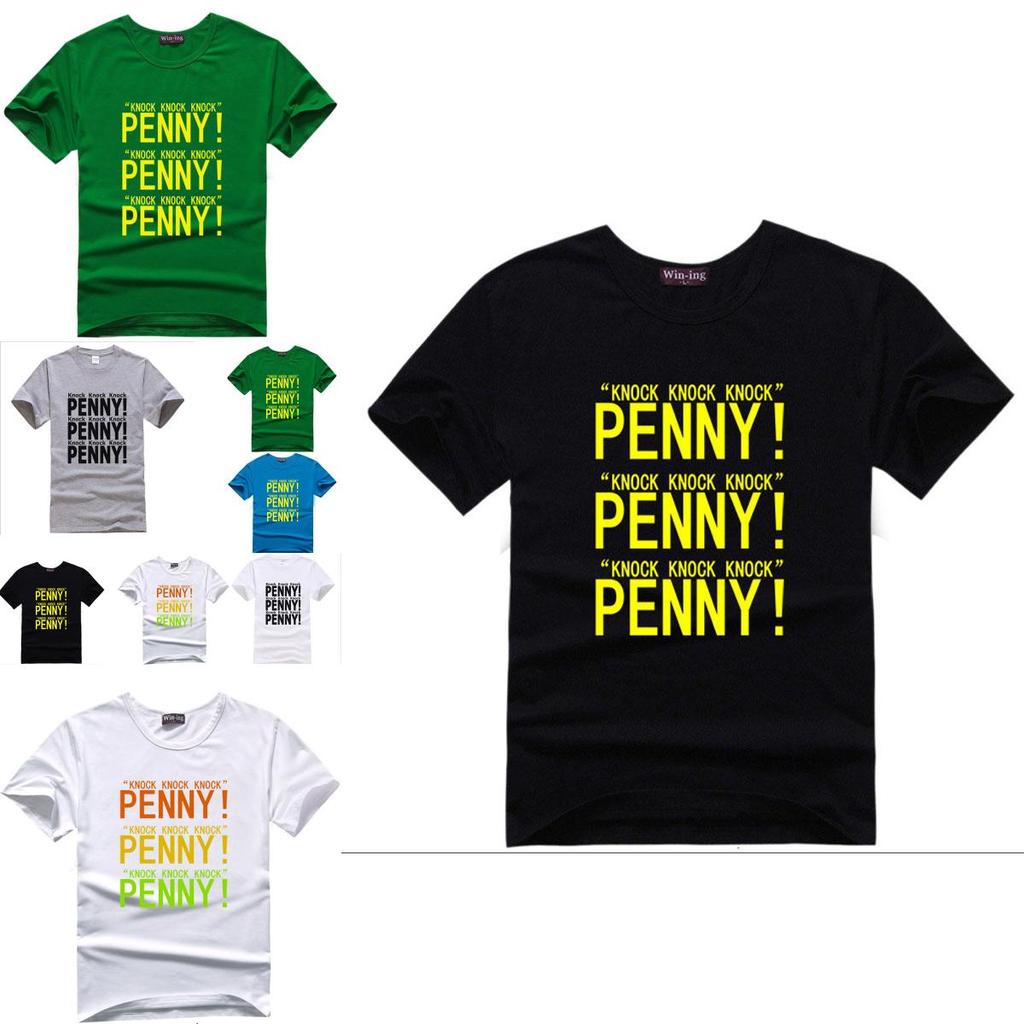 Fashion The Big Bang Theory Funny "penny" Print Sweethearts O-neck T-shirts Premium Quality