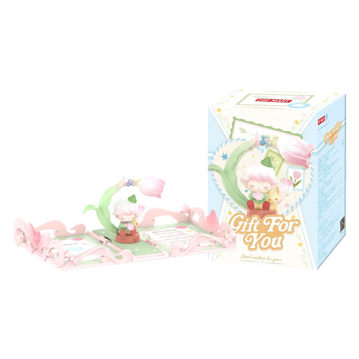 

POP MART Gift For You Greeting Card Series Scene Set Box of Pop Mart Gachapon Blind Box Plastic Premium PVC Soft Original Birthday Gift [Assorted 12]