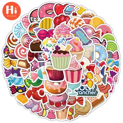 100 Cartoon-Lollipop-Aufkleber zum Verzieren von Laptops, Handtaschen, Gepäckgriffen, wasserfeste Aufkleber für Kinder