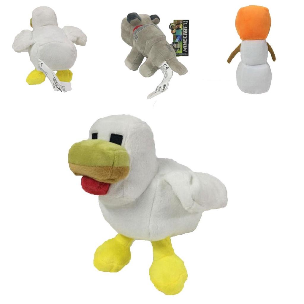 Adorable 20cm Minecraft Plush Toy Snow Golem Wolf Chickens Soft Stuffed Animal Gift