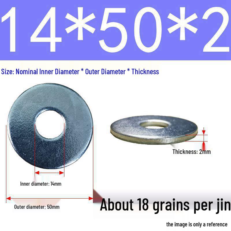Galvanized Oversized Metal Washers M3-M60