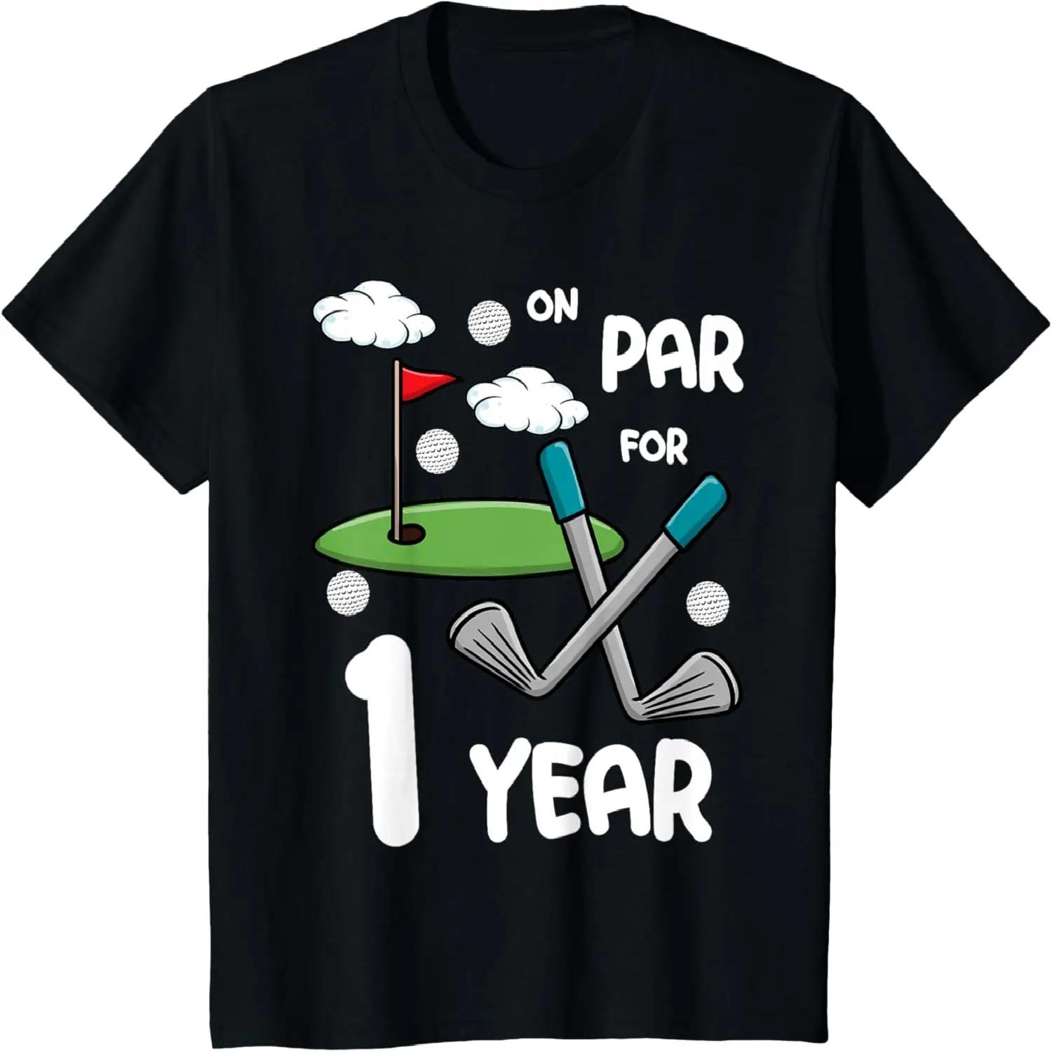 Kids 1st Birthday Golf Funny Golfer 1 Year Old Boy Girl T-Shirt XXXXXL разноцветный