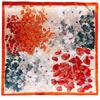 New Fashion Brand Scarf For Ladies Flower Print Silk Scarf Women Square Bandana Large Hijab Female Shawl Scarves Warps