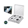 EDM 4-burner Gas Hob - UDP - White - Power 5850W - Outdoor Use