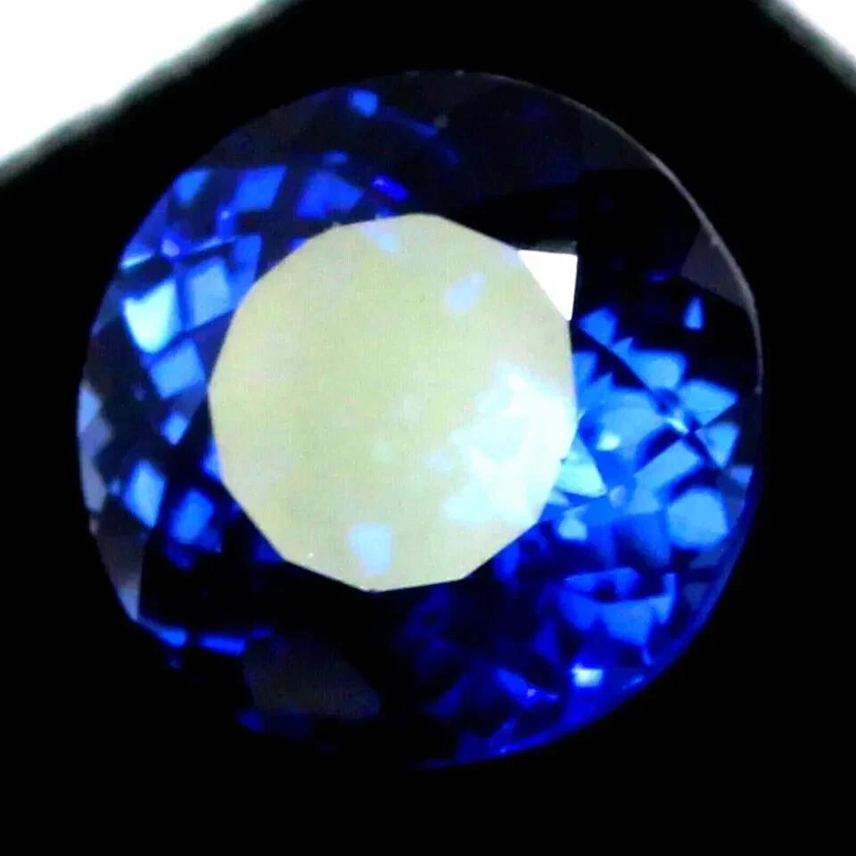 Fabulous Amazing Blue Sapphire Ceylon Natural Round Cut 12-14 Ct Gemstone