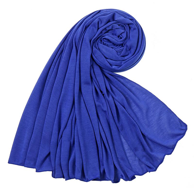 Big Size Polyester Jersey Hijab Scarf Long Muslim Shawl Plain Soft Turban Tie Head Wraps For Women Africa Headband Headscarf