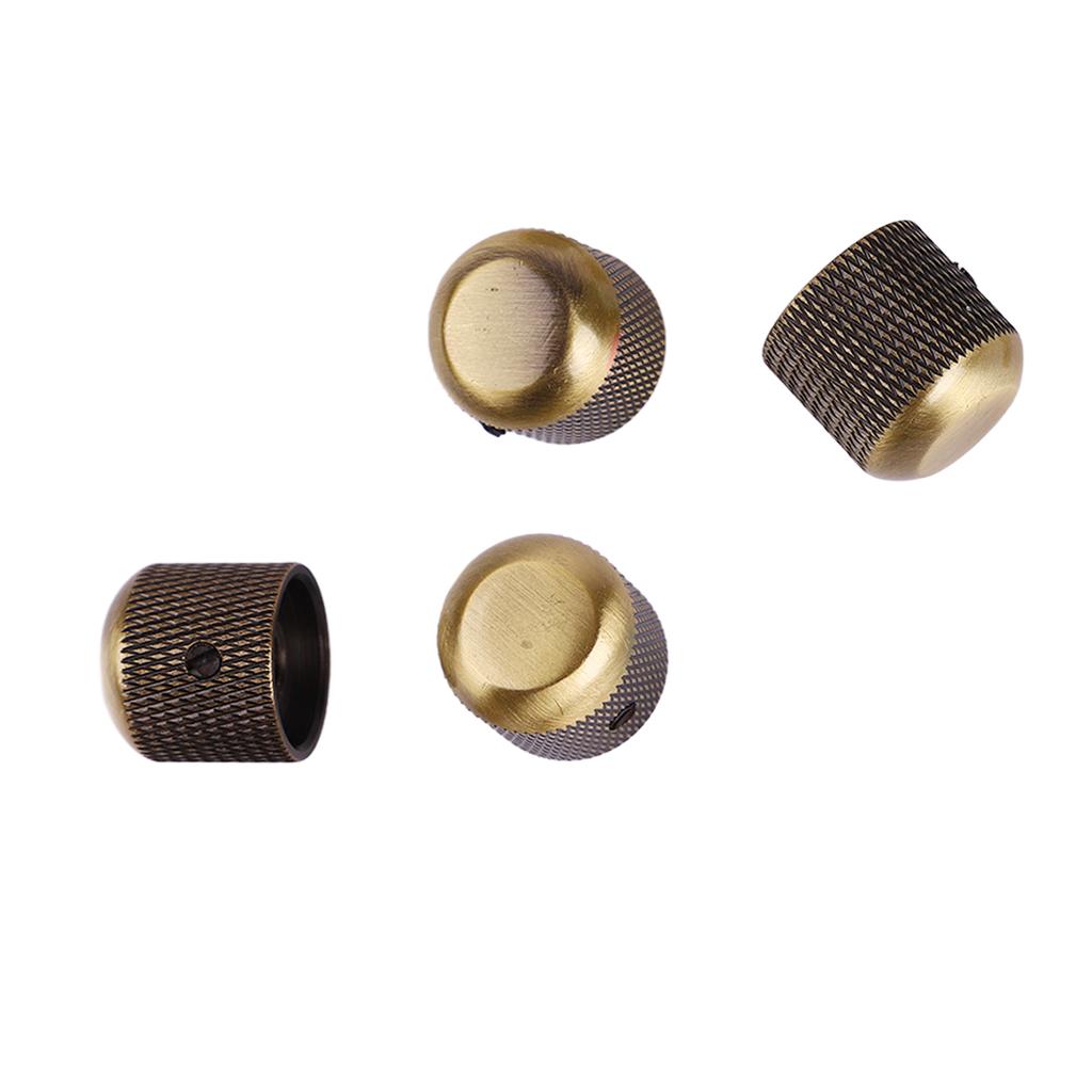 4Pcs Guitar Knob Screwdriver with 1 Slot Screwdriver Control Knob Hat Replacement for Electric Guitar
