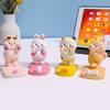 Creative Cute Animal Cartoon Mobile Phone Holder - Resin Gift for Girls with A Girly Touch - Lazy Person Support Stand