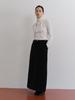TEXT ROOM Scarf Wool Turtleneck Top_Ivory