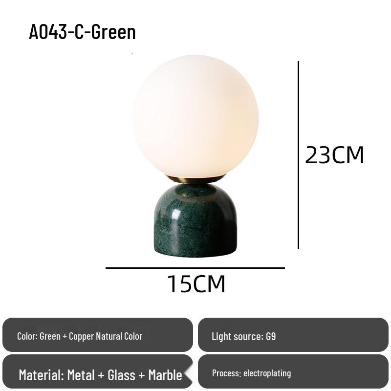 Nordic Modern Minimalist Glass Bedside Lamp for Designer Showrooms, Hotels & B&Bs