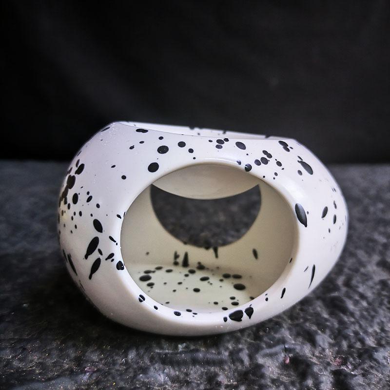 Nice Ceramics Black Essential Oil Incense Burner Aromatherapy Reed Diffuser Stove Home Beauty Salon Spa Candle Heating Holder