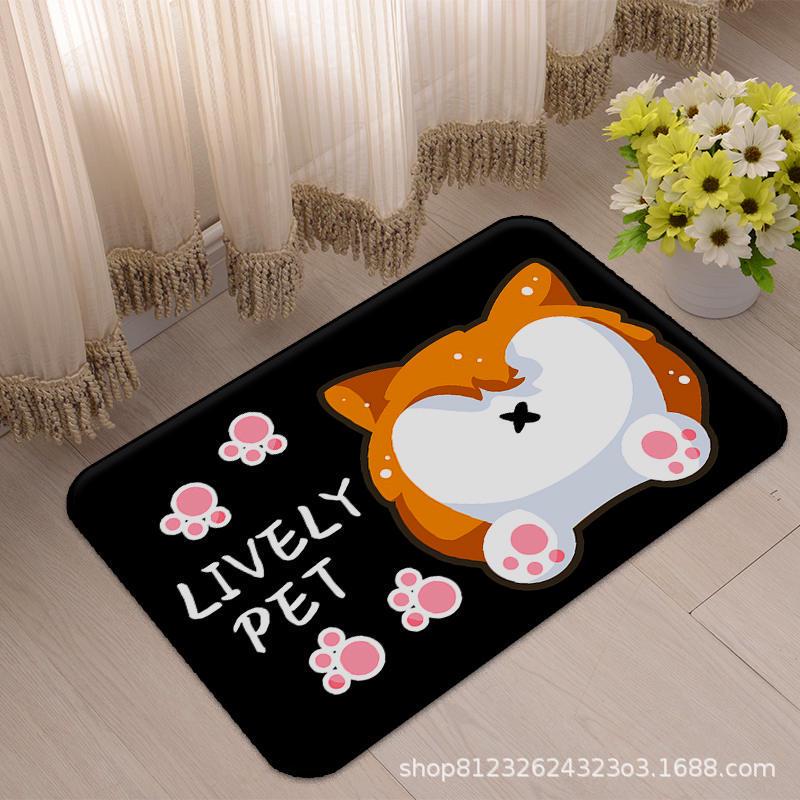 Cartoon Absorbent Bathroom Mat - Non-Slip Door Mat for Home & Toilets