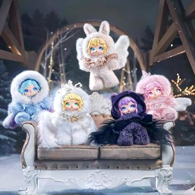 Dumia Snow Trace Secret Language Vinyl Plush Blind Box Doll Mobile Angel Girl Skeleton Toy For Birthday Gift