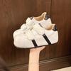 Velcro Ugly Cute Shell Head German Training Bread Shoes Women's New Versatile Inner Height Increase Casual Sports Small Board Shoes