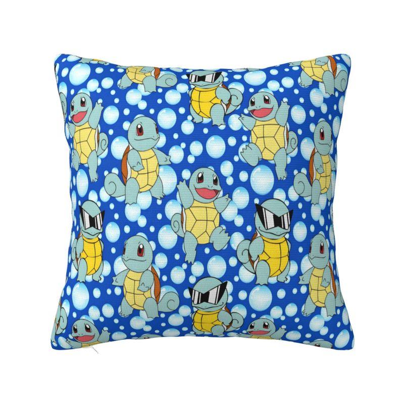 Custom Squirtles Anime Cushion Cover Play Game Soft Nordic Pillow Case