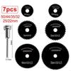 HSS Rotary Tool Mini Circular Blade Set Cutting Discs 7 Pcs