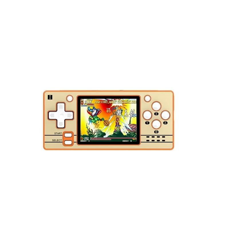 

Q20 Mini Open Source Mini Handheld PS Nostalgic FC Retro SFC Handheld GBA Game Console 16G 11.8*5.4*1.5cm белый/оранжевый