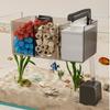 Filtre Cascade à Débit Lent 3-en-1 Fonctionnement Silencieux Boîte de Filtration pour Aquarium Aquarium pour Animaux Aquatiques