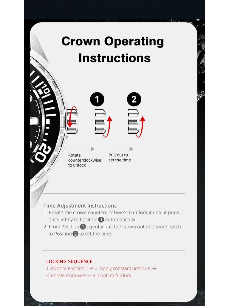 Solar-Powered Stainless Steel Dive Watch