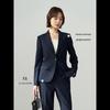 Women's Slim Fit Navy Blue Professional Suit Jacket