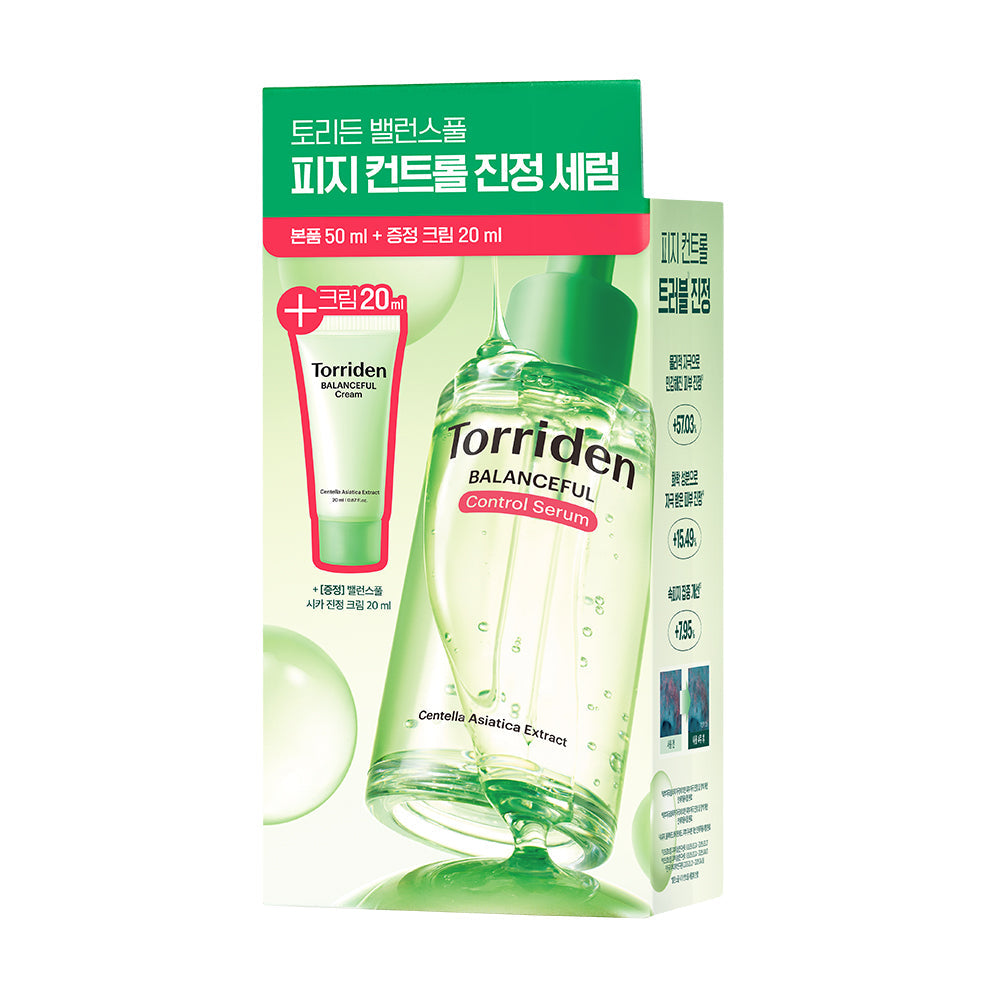 Torriden Balanceful Cica Control Serum 50ml + Cream 20ml (+20ml)