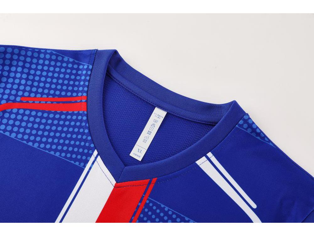 Custom Quick-Dry Polyester Football Jersey Short Sleeve Team Kit with Logo