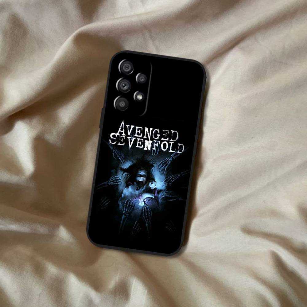 A-Avenged S-Sevenfold Rock Samsung Phone Case For A20,A21s,A22,A31,A32,A52,A53,A72,73,A80 Soft Black Cover