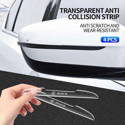 4PCS Transparent Car Door Anti-collision Protector Bumper Strip Sticker For Century Excelle XT Excelle GT Verano Regal GL6
