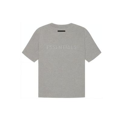 SS21 Short Sleeve Tee With Logo Unisex Tops Dark-Heather-Oatmeal FOG-SS21-613