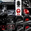 Ornament Bord Fibra de Carbon Reală pentru Chevrolet Camaro 2016-2023 Accente Interioare Roșu Negru