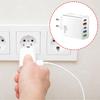 Multifuntional 65W Wall Charging Adapter USB Type C Port Intelligent Power Desktop Charging Station Plastic Texture