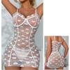 Women Sexy Lingerie Lace Transparent Sleepwear  Hot Erotic Babydolls Dress Sexy Costumes Plus Size Lingerie Sexy Pajamas