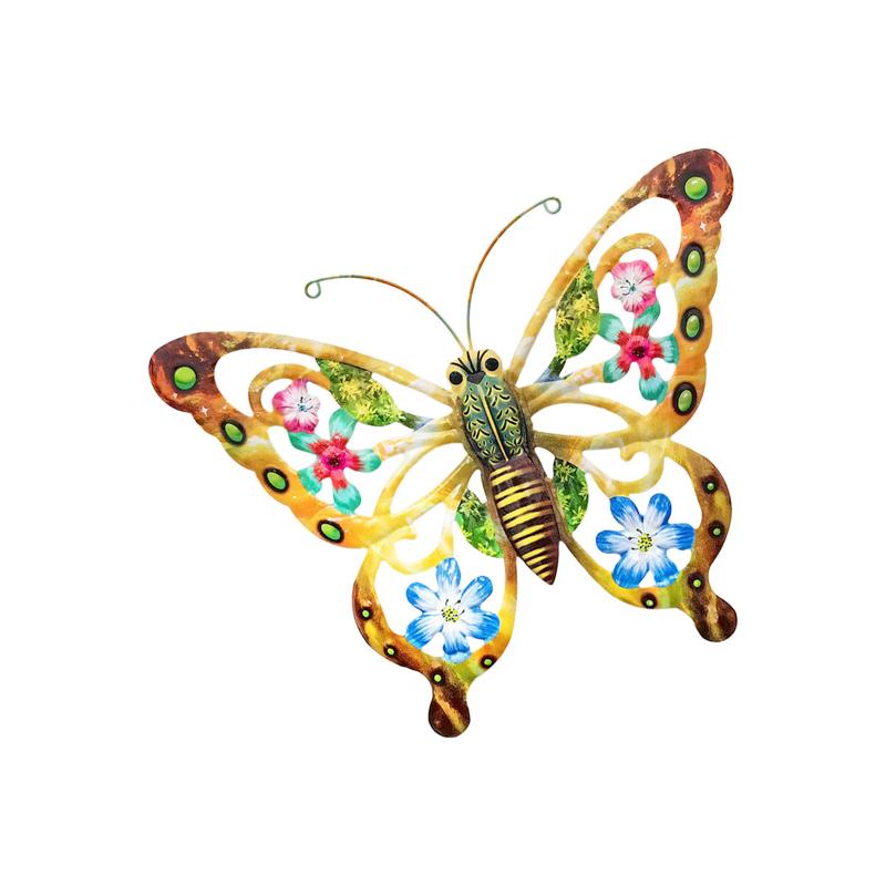 

New Large Cutout Metal Butterfly Wall Art, Rust-Proof Outdoor Metal Sculpture For Garden Fence Patio Yard - Unique Gift