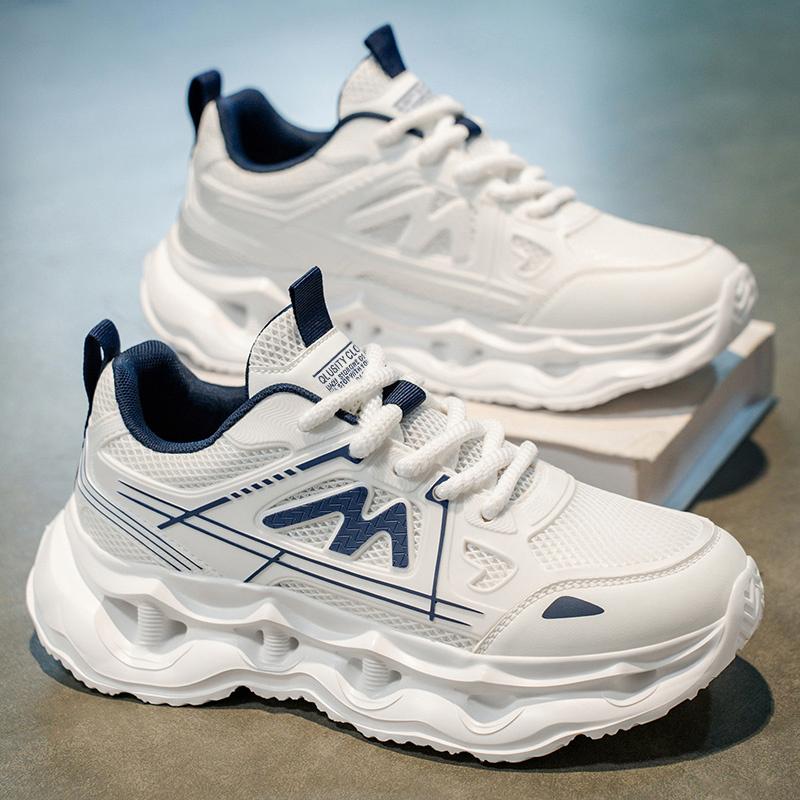 New Fashion Men 's Four Seasons Comfortable Thick Sole Shoes Students Boys GirlsTrending Soft Sole Breathable Casual Running Sneakers