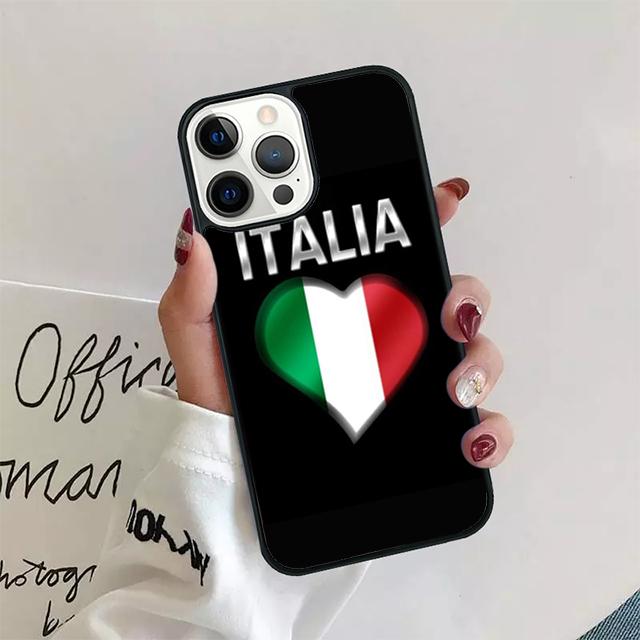 Italien Italia Nationalflagge Handyhülle Cover Für iPhone 17 Air 15 16 14 13 12 Pro Max 11 Pro Max Plus Hülle Schale