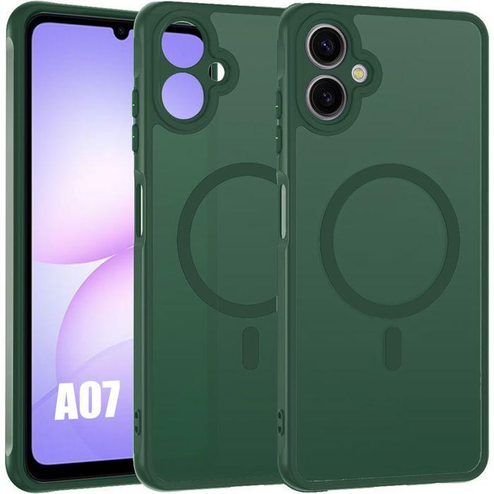 Coque de Protection - BOOLING - pour Samsung Galaxy A07 - Antichoc - Protection Caméra - Vert Nuit