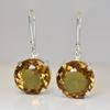 A+ CERTIFIED Natural 72.65 Ct 7 Color Alex Round Cut Gemstone Earring Pair MY.ER-32-NS